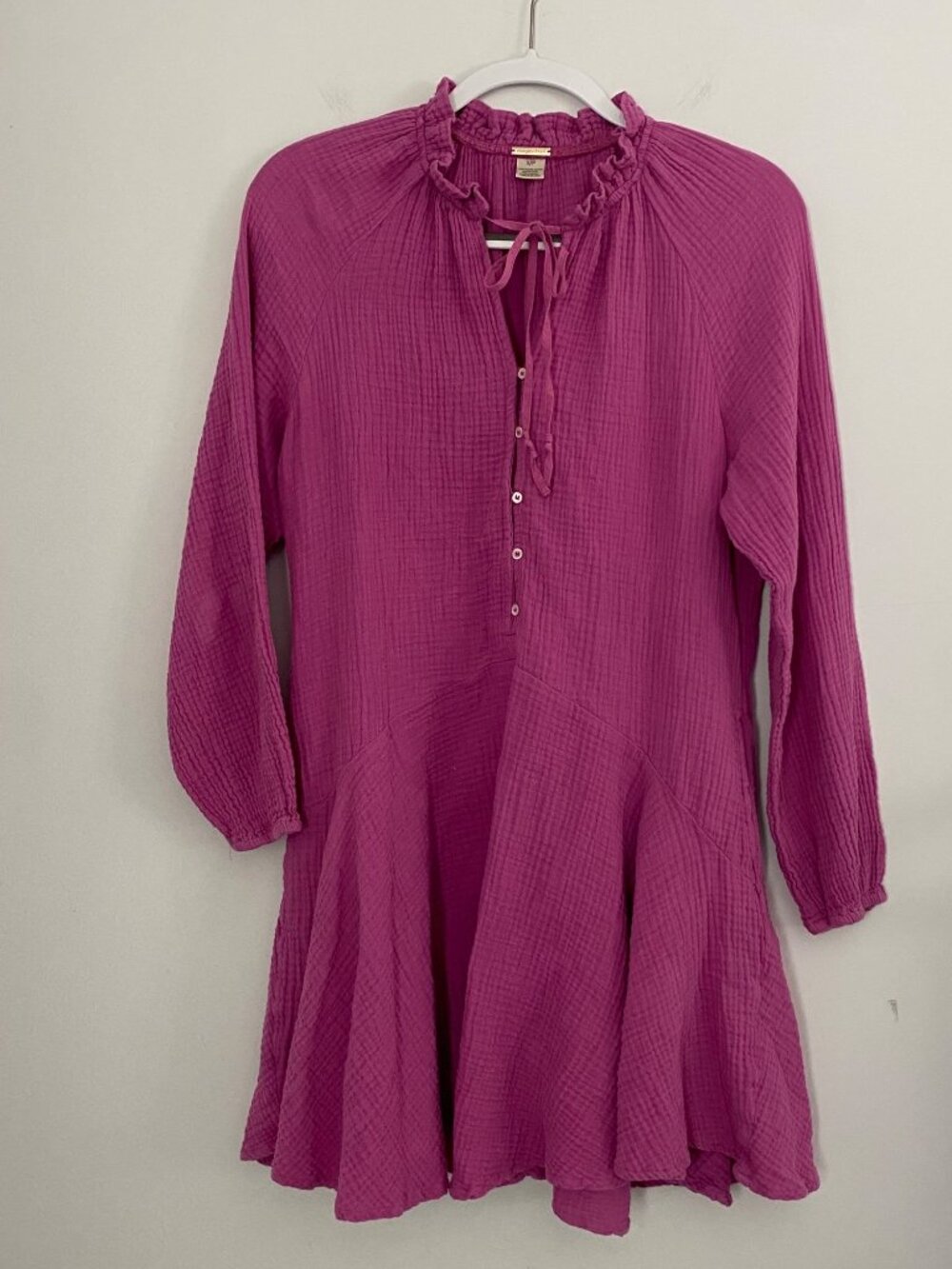 Magaschoni dress SZ S/P purple 100% organic cotton